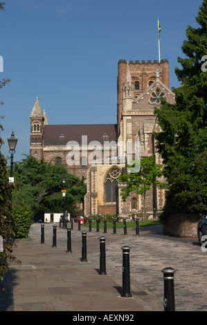 St Albans Abbey, Herts Foto Stock