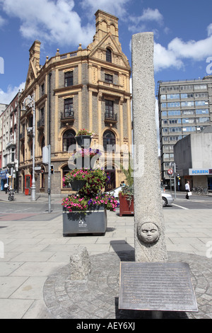 Il Steine in corrispondenza della giunzione della Townsend Street e Pearse Street Dublin Foto Stock