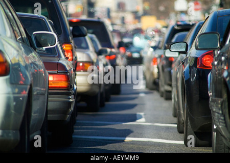 Il paraurti al traffico del paraurti Foto Stock