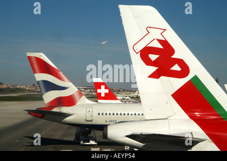 Aeroporto di Lisbona Portogallo Gen 05 Foto Stock