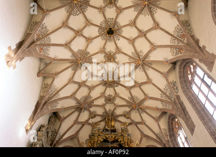 Weil der Stadt, Stadtkirche San Peter und Paul, Chorgewölbe Foto Stock