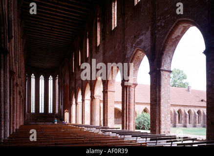 Chorin, Zisterzienserkloster, Klosterkirche, Blick nach Südosten Foto Stock