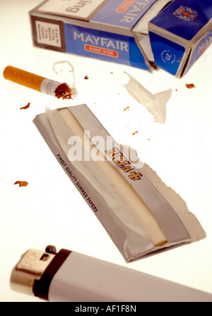 Resti di un giunto che è stato arrotolato. Foto Stock