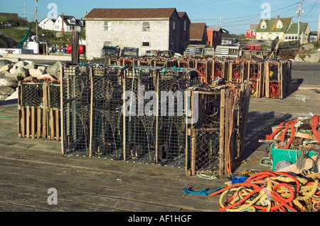 Il piccolo villaggio di pescatori di Peggys Cove Nova Scotia Foto Stock