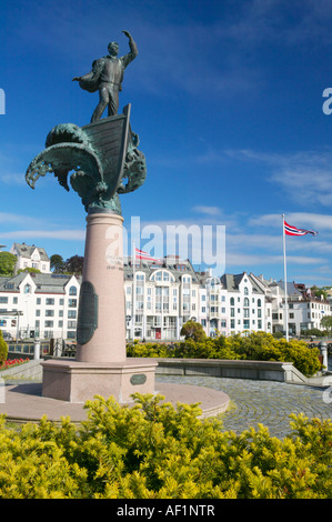 Alesund More og Romsdal Norvegia WWII memorial Englands farten Foto Stock