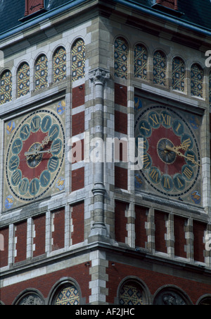 La Stazione Centrale di Amsterdam, Amsterdam, 1885 - 1889. Architetto: Petrus Cupers Foto Stock