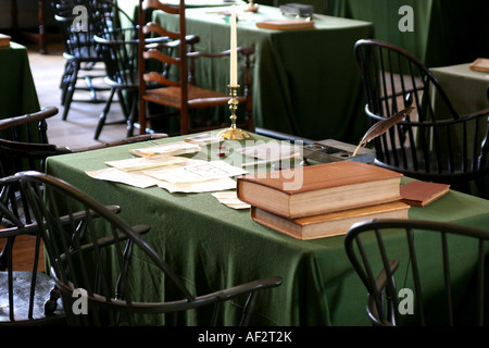 Una vista da est Camera presso Independence Hall di Filadelfia negli Stati Uniti dove la dichiarazione di indipendenza è stato firmato Foto Stock