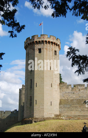 Ragazzo torre, il Castello di Warwick, Warwick, Warwickshire, Inghilterra, Regno Unito Foto Stock