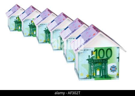 Case di banconote Foto Stock