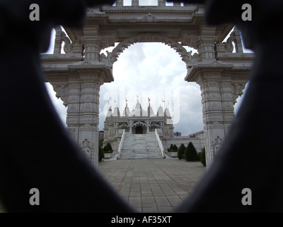 BAPS Shri Swaminarayan Mandir Hindu Temple in Neasden London Foto Stock