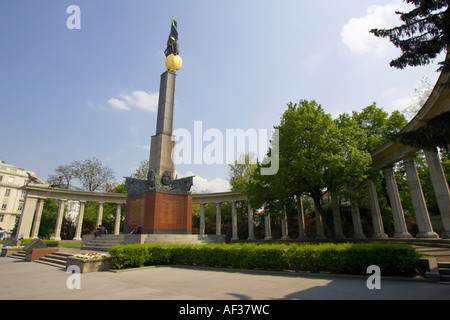 Monumento commemorativo dell'Armata rossa per la liberazione di Vienna Foto Stock
