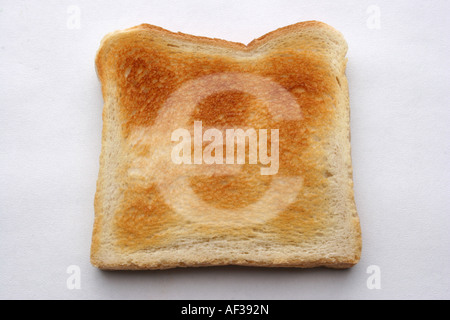 fetta di pane tostato Foto Stock