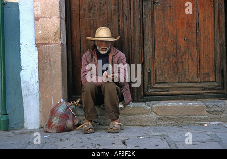 Mendicante, Messico, San Miquel de Allende Foto Stock