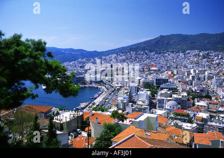 Kavala capitale della provincia di Kavala Grecia Macedonia UE Unione europea EUROPA Foto Stock