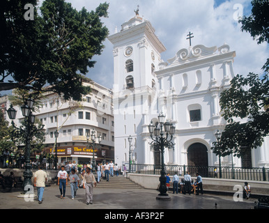 Caracas Venezuela la cattedrale in Plaza Bolivar Foto Stock