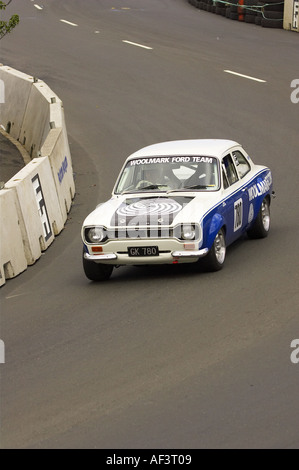 Ford Escort Classic Street Racing Dunedin Isola del Sud della Nuova Zelanda Foto Stock