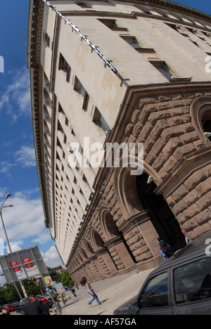 Tsum shopping centre in Sofia Bulgaria - fish eye lente vista ad angolo Foto Stock