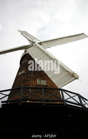 Il mulino a vento di verdi in Sneinton, Nottingham. Tower Mill costruito nel 1807 Foto Stock