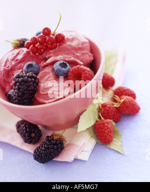 Sorbetto di Berry Foto Stock