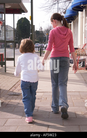 Madre di famiglia bambini adn Modelreleased Shoot n. 3470 Foto Stock