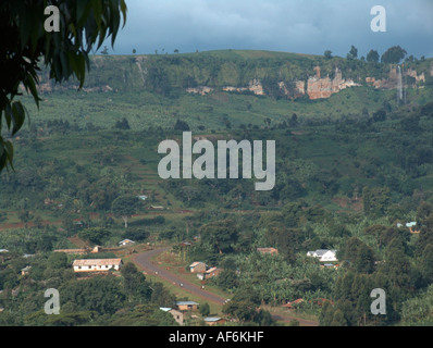 Città della SIPI sulla Mbale a Kapchorwa Road sul Monte Elgon Foto Stock