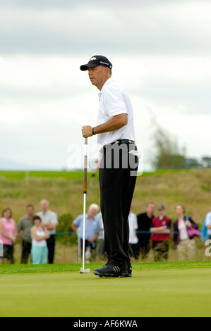 Tom Lehman Capitano del 2006 usa la Ryder Cup team giocare in Smurfit Kappa European Open al The K Club Straffan Co Kildare Foto Stock