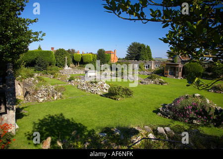 Shaftesbury le rovine dell'Abbazia, Shaftesbury, Dorset, England, Regno Unito Foto Stock