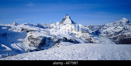 La Svizzera. Zermatt. Alpi. Monte Cervino. Foto Stock