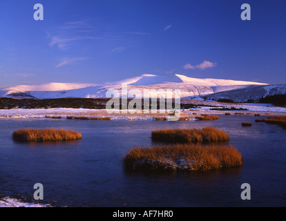 Brecon Beacons Pen y la ventola e il mais Du da Traeth Mawr Mynydd Illtyd Inverno Parco Nazionale di Brecon Beacons Powys South Wales UK Foto Stock