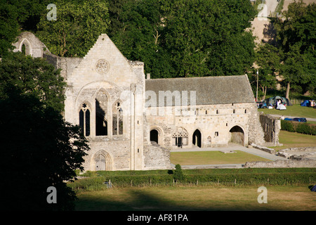 Valle Crusis abbazia vicino a Llangollen, Denbighshire, Galles Foto Stock