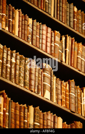 Libri in biblioteca nel Rito Scozzese tempio, Washington DC, America, STATI UNITI D'AMERICA Foto Stock