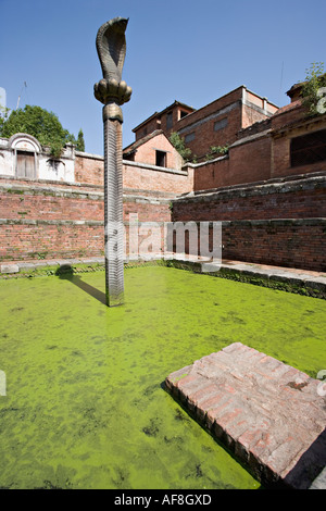 Naga Pokhari in Durbar Square, Bhaktapur, Valle di Kathmandu, Nepal Foto Stock