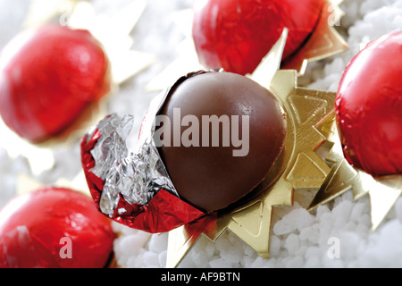 Palline di cioccolato Foto Stock