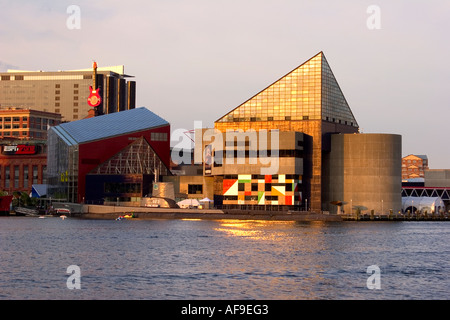 Acquario Nazionale, nello storico Porto Interno di Baltimore, Maryland Foto Stock