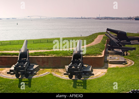 Fort McHenry, Chesapeake Bay, Baltimore MD Foto Stock