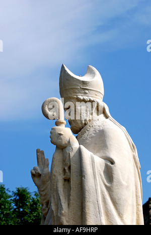 San Richard statua in vigne Park, DROITWICH, WORCESTERSHIRE, England, Regno Unito Foto Stock