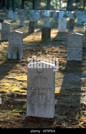 Georgia Peach state, Griffin Stonewall Confederate Cemetery un soldato dell'Unione sepolto qui Guerra civile, Union, Blue, Gray, GA021, GA021 Foto Stock