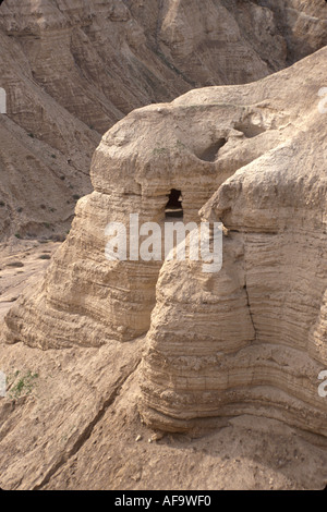 Israele,Mideast,Medio Oriente,Oriente,Terra Santa,religione,fede,bibbia,Ebreo,Ebraico,Ebraico,Ebraico,deserto della Giudea,Grotte di Qumran,rotoli del Mar Morto fou Foto Stock