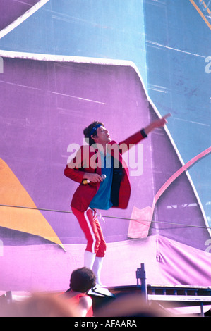 Mick Jagger in concerto, Slane, Irlanda Foto Stock