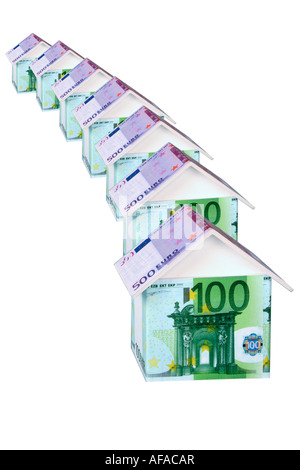 Case di banconote Foto Stock