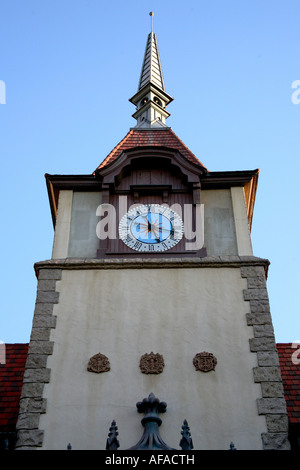 Epcot Center Walt Disney World Orlando Florida stand tedesco sezione dettagli architettonici di una torre Foto Stock