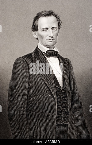 Abraham Lincoln, 1809 - 1865. 16th Presidente degli Stati Uniti, 1861 - 1865. Foto Stock