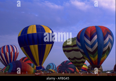 I palloni ad aria calda a Balloon Festival in St Jean Sur Richelieu Canada Foto Stock