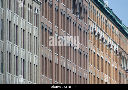 Scena da Fort Point in Boston Massachusetts Foto Stock