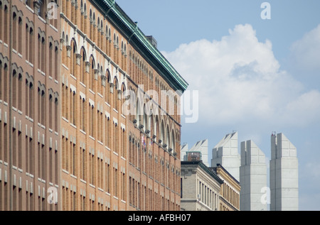 Scena da Fort Point in Boston Massachusetts Foto Stock