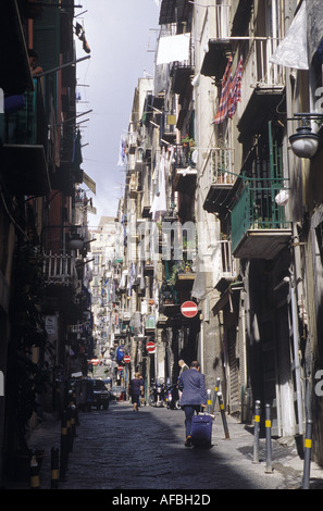 Le stradine di Napoli Italia Foto Stock