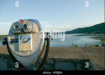 Fort Ticonderoga New York affacciato sul Lago Champlain Foto Stock