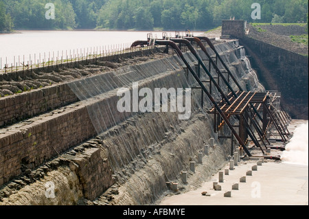 Gilboa diga trattiene Gilboa serbatoio Schoharie county nello Stato di New York Foto Stock