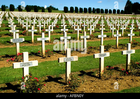 Verdun Prima guerra mondiale uno 1 Cimitero Douaumont Foto Stock
