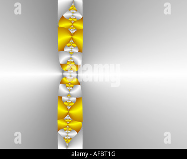 Abstract frattale che assomiglia a una voglia di nastro tessuto in seta Foto Stock